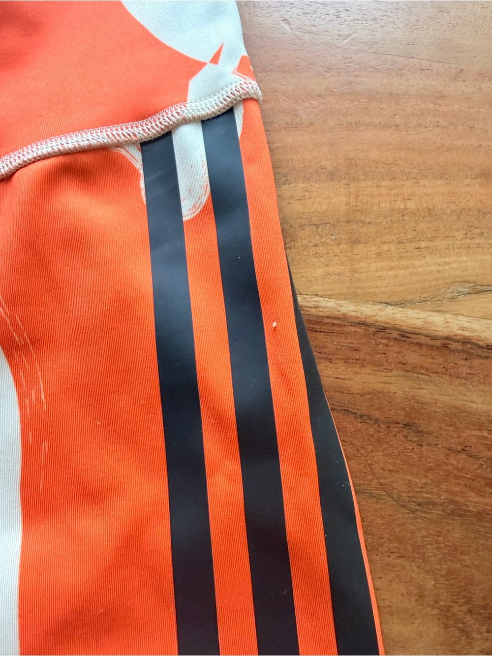 Women’s Orange & Cream Active Biker Shorts run compression size S adidas - Picture 5 of 10